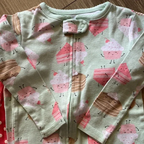 Lot of 3 Carter’s 18M Footed Pajamas